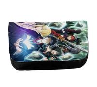 MERCHANDMANIA Estuche Neceser DE Lona Isekai Shikkaku no Longer Human in Another World Unisex Negro Bolsa Aseo Multiusos