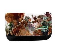 MERCHANDMANIA Estuche Neceser DE Lona la Leyenda del heroe Verde Personajes Sagas Princesa Malvado Unisex Negro Monedero Billetera