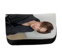 MERCHANDMANIA Estuche Neceser de Lona Lucky Now Playing Grupo Musical Mundial Unisex Negro Bolsa Aseo Multiusos