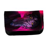 MERCHANDMANIA Estuche Neceser de Lona Personaje Cantante Demonio Dibujos peli Korea Unisex Negro Bolsa Aseo Multiusos