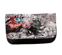 MERCHANDMANIA Estuche Neceser de Lona Serie Anime dr Stone Manga Piedra Ciencia senku Unisex Negro Bolsa Aseo Multiusos