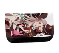 MERCHANDMANIA Estuche Neceser de Lona Serie Anime Jibaku SH?NEN Hanako-kun Yugi amane Unisex Negro Bolsa Aseo Multiusos