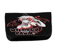 MERCHANDMANIA Estuche Neceser de Lona Serie Anime Sexy Will You be my Pawn rias Gremory DXD Unisex Negro Bolsa Aseo Multiusos