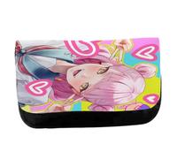 MERCHANDMANIA Estuche Neceser de Lona Serie Anime sheihantai na Kimi to boku Suzuki Unisex Negro Bolsa Aseo Multiusos