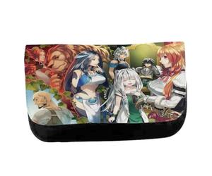 MERCHANDMANIA Estuche Neceser de Lona Tate no yuusha Personajes Temporada 4 Anime isekai Unisex Negro Bolsa Aseo Multiusos