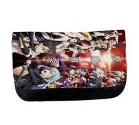 MERCHANDMANIA Estuche Neceser DE Lona Tensei shitara Slime Datta Ken Saga 3 Caballeros Unisex Negro Monedero Billetera