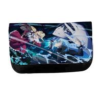 MERCHANDMANIA Estuche Neceser de Lona Tensei shitara Slime Datta Ken Temporada 4 Cuatro Unisex Negro Bolsa Aseo Multiusos
