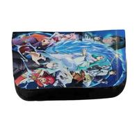 MERCHANDMANIA Estuche Neceser de Lona Tensei shitara Slime pelicula leviatan Unisex Negro Bolsa Aseo Multiusos