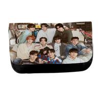 MERCHANDMANIA Estuche Neceser DE Lona Treasure KPOP Chicos 2025 Album Hello King Kong Unisex Negro Bolsa Aseo Multiusos