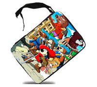 MERCHANDMANIA Estuche Serie Dibujos niños Retro Cartoon Perros Fantasia Medieval Scholar Case