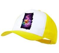 MERCHANDMANIA Gorra Amarilla te Astral Galaxia astrologia magico Magia Colores Arcoiris Color Cap