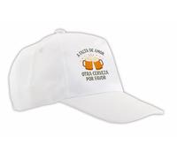 MERCHANDMANIA Gorra Blanca frase graciosa amor cerveza fiesta colegas octoberfest color cap