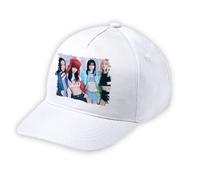 MERCHANDMANIA Gorra Blanca Niño Cantantes Chicas Grupo DDU-DU DDU-DU Blanca Kid Cap