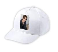 MERCHANDMANIA Gorra Blanca Niño Lucky Now Playing Grupo Musical Mundial Blanca Kid Cap