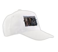 MERCHANDMANIA Gorra Blanca The Beyond Grupo Musica Gira Cantantes Mundo Color Cap