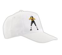 MERCHANDMANIA Gorra Blanca Warner Portero Personaje Dibujos Oliver y Benji Color Cap