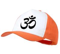 MERCHANDMANIA Gorra Naranja Religion indu induismo fe Rueda del sanmsara Shiva Vishnu Color Cap