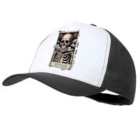 MERCHANDMANIA Gorra Negra Carta Tarot Graciosa Meme Trastorno Bipolar Locura Color Cap