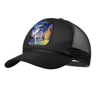 MERCHANDMANIA Gorra Negra con RECUADRO Capitan Tsubasa Oliver Atom vs Marc Landers Moda Deporte