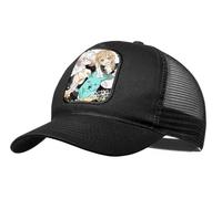 MERCHANDMANIA Gorra Negra con Rejilla Anime Kimi to Koete Koi ni Naru Furry Gata Perro Lobo Moda Deporte
