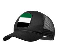 MERCHANDMANIA Gorra Negra con Rejilla Bandera de Extremadura españa Comunidad autonoma Moda Deporte