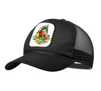 MERCHANDMANIA Gorra Negra con Rejilla Cubo de Rubik derretido derritiendose Meme Moda Deporte