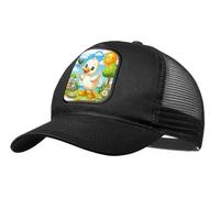 MERCHANDMANIA Gorra Negra con Rejilla el Patito Feo Cuento niños Infantil Dibujos Moda Deporte