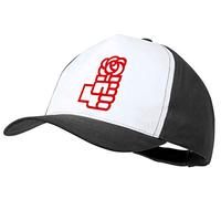 MERCHANDMANIA Gorra Negra Logo Partido SOCIALISTA PSOE Color Cap