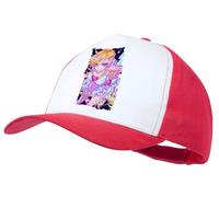 MERCHANDMANIA Gorra Roja Anime Chica Angel traviesa lujuria Pecado Dibujo Color Cap