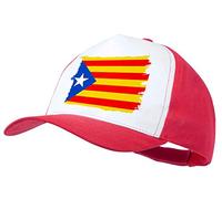 MERCHANDMANIA Gorra ROJA Bandera CATALUÑA Independencia Color Cap