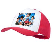 MERCHANDMANIA Gorra ROJA campeones Oliver y Benji Serie Dibujos Color Cap.
