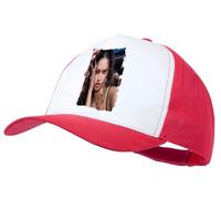 MERCHANDMANIA Gorra Roja Chica Tia Cantante Grupo Mundial Spaghetti Color Cap
