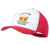MERCHANDMANIA Gorra Roja frase graciosa amor cerveza fiesta colegas octoberfest color cap