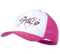 MERCHANDMANIA Gorra Rosa Stray Kids Logo Cantantes KPOP Color Cap.