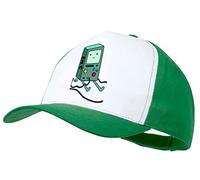 MERCHANDMANIA Gorra Verde BMO bimo Hora de Aventuras Consola Color Cap.