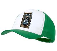 MERCHANDMANIA Gorra Verde Reloj astrologia Galaxia Cosmos Universo Tiempo Color Cap