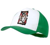 MERCHANDMANIA Gorra Verde Serie Anime Personaje Mikasa Logo Color Cap