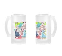 MERCHANDMANIA Jarra cerveza cristal anime Kimi to Koete Koi ni Naru bestias animales kemonomimi esmerilada esmerilado 500ml