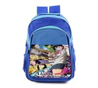 MERCHANDMANIA Mochila Azul adulto akane banashi geisha serie manga sirvientas modernas colegio picnic excursión deporte adolescentes