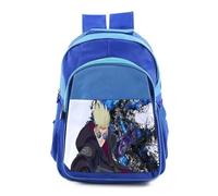 MERCHANDMANIA Mochila Azul adulto anime serie Trigun Stargaze vash stampede colegio picnic excursión deporte adolescentes