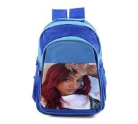 MERCHANDMANIA Mochila Azul adulto chica tia cantante grupo mundial time lapse colegio picnic excursión deporte adolescentes