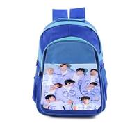 MERCHANDMANIA Mochila Azul adulto chicos cantantes grupo reverxe back pocket colegio picnic excursión deporte adolescentes