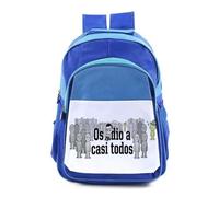 MERCHANDMANIA Mochila Azul adulto frase graciosa os odio a casi todos colegio picnic excursión deporte adolescentes