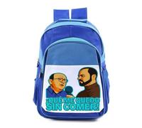 MERCHANDMANIA Mochila Azul adulto frase graciosa que me quedo sin comer trabajo pobre colegio picnic excursión deporte adolescentes