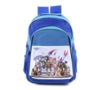 MERCHANDMANIA Mochila Azul adulto re zero anime serie personajes capitulo fanart chibi colegio picnic excursión deporte adolescentes