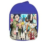MERCHANDMANIA MOCHILA AZUL ANIME LOS 7 PECADOS CAPITALES MANGA SERIE colegio picnic excursión deporte niños