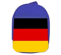MERCHANDMANIA MOCHILA AZUL BANDERA DE ALEMANIA logo pais nacion gobierno colegio picnic excursión deporte niños