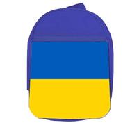 MERCHANDMANIA MOCHILA AZUL bandera de Ucrania unidad patria paz gobierno nacion colegio picnic excursión deporte niños