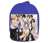 MERCHANDMANIA Mochila Azul bts grupo kpop fanart anime Dyonisus ProMeTheUs colegio picnic excursión deporte niños