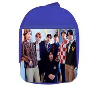 MERCHANDMANIA MOCHILA AZUL bts kpop chicos 2025 born singer standing next to you colegio picnic excursión deporte niños